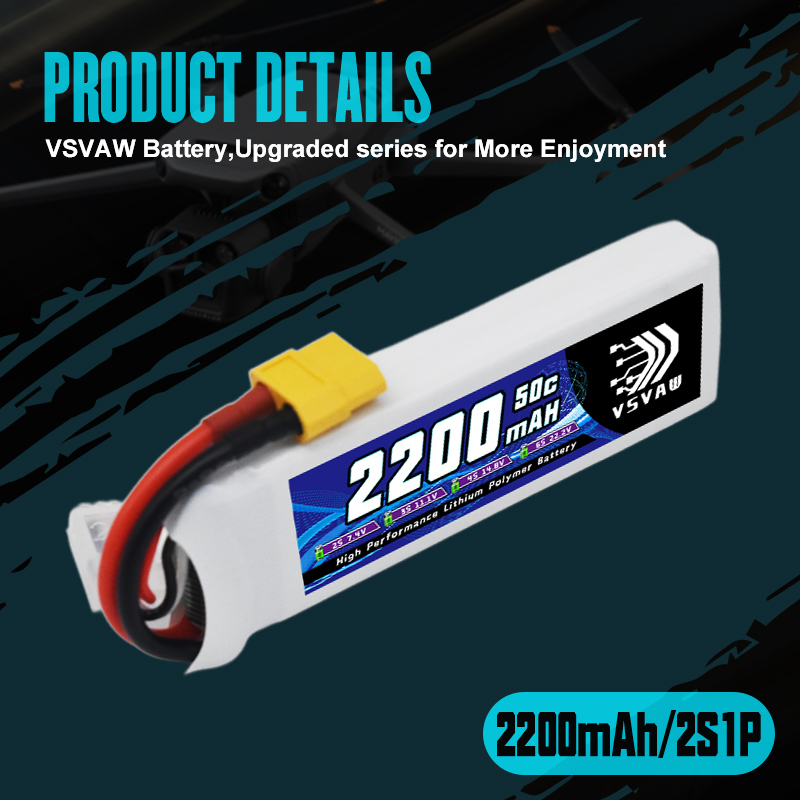 VSVAW 7.4V 2200mah 2S Drone Li - Drone Racing Battery 리뷰 및 가격