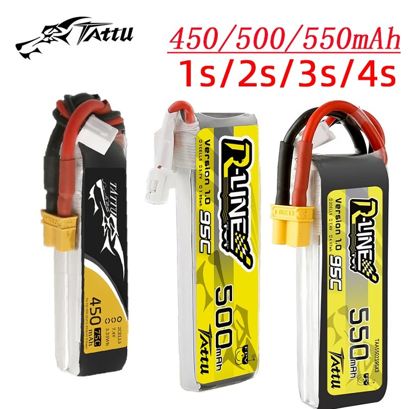 3Pcs NEW TATTU 450/500/550mAh  - Drone Racing Battery 리뷰 및 가격