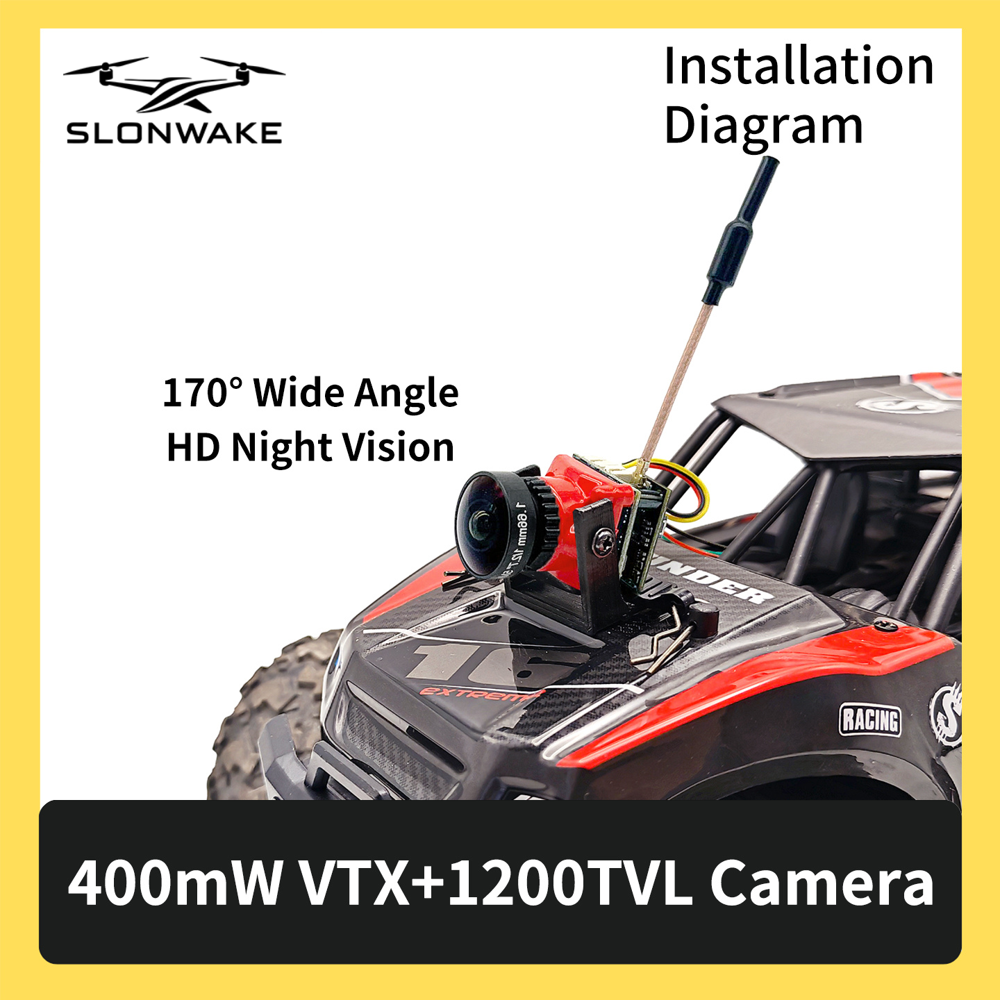 SLONWAKE 5.8G 48CH FPV 400mw V - Drone Racing Receiver 리뷰 및 가격