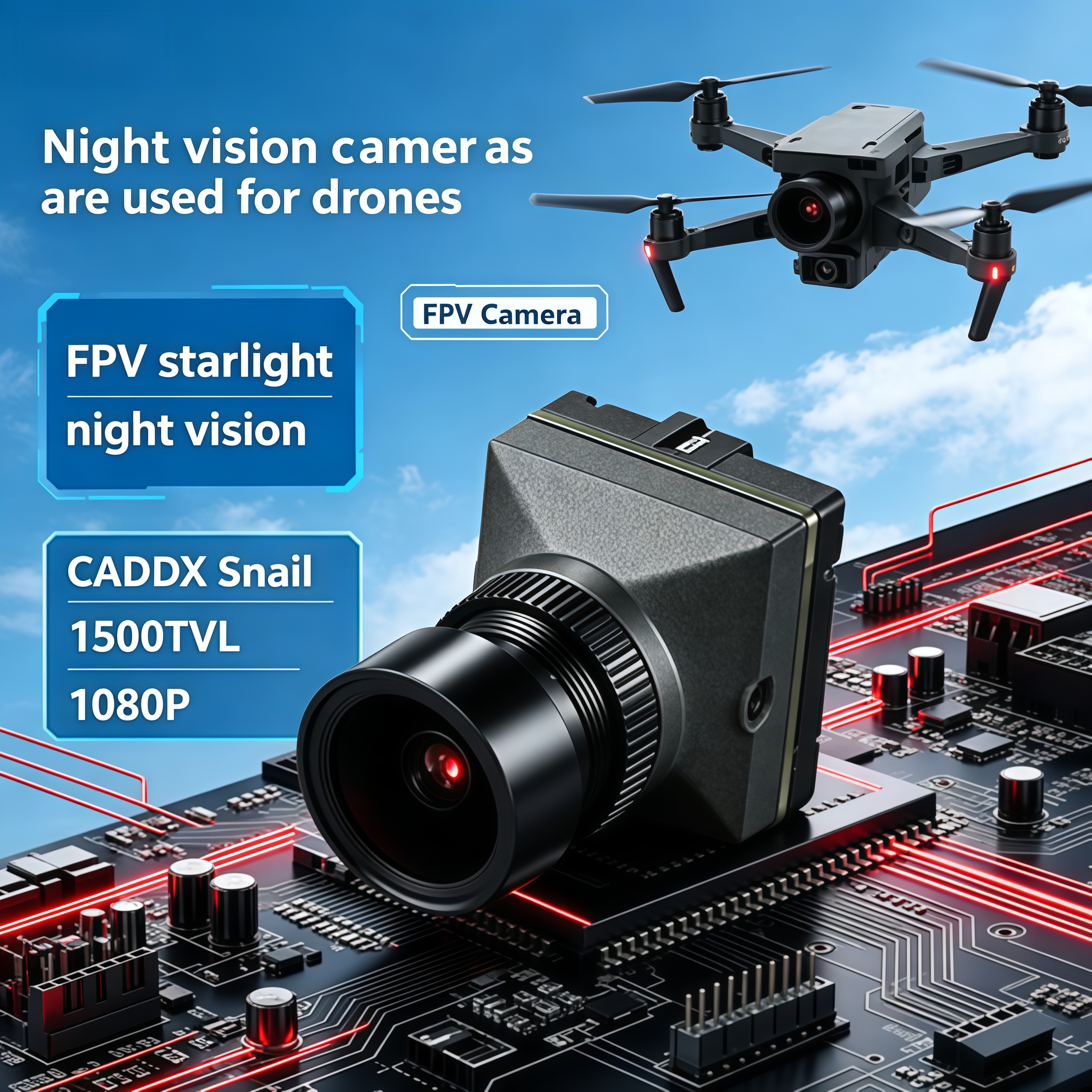 1500TVL HD CADDX Snail FPV Cam - Drone Racing Camera 리뷰 및 가격
